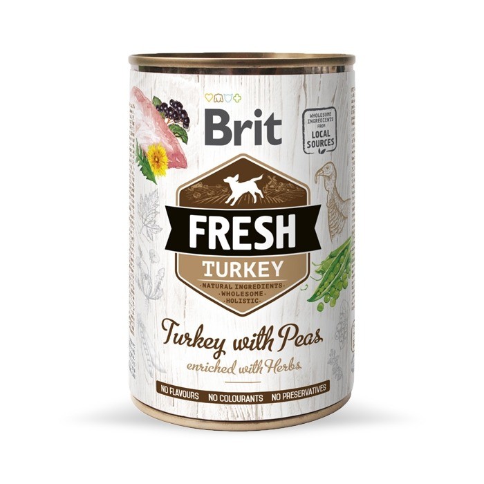 Karmy mokre dla psa - Brit Fresh 400g x 6