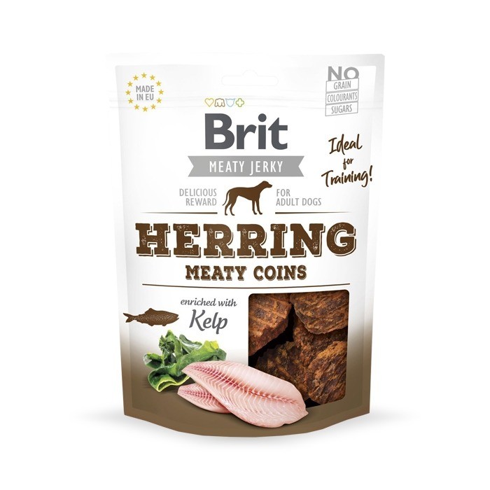 Przysmaki dla psa - Brit Jerky Snack Herring Meaty Coins 80g