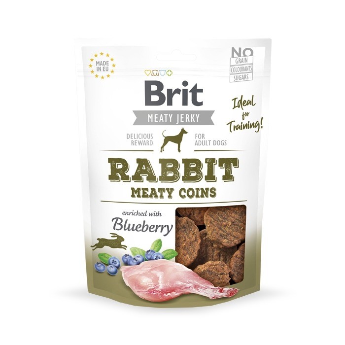 Przysmaki dla psa - Brit Jerky Snack Rabbit Meaty Coins 80g