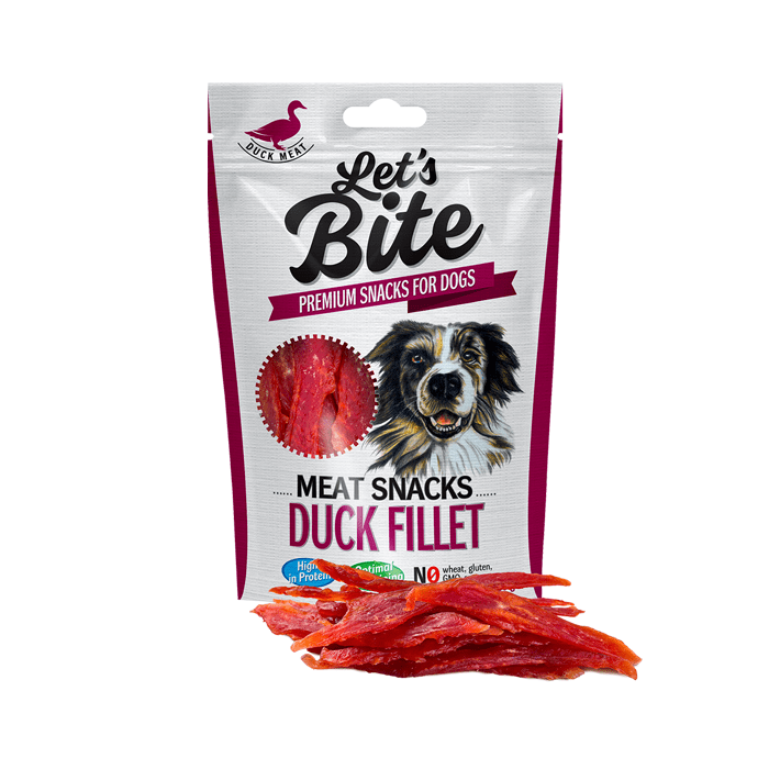 Przysmaki dla psa - Brit Let's Bite Meat Snacks Duck Fillet 300g