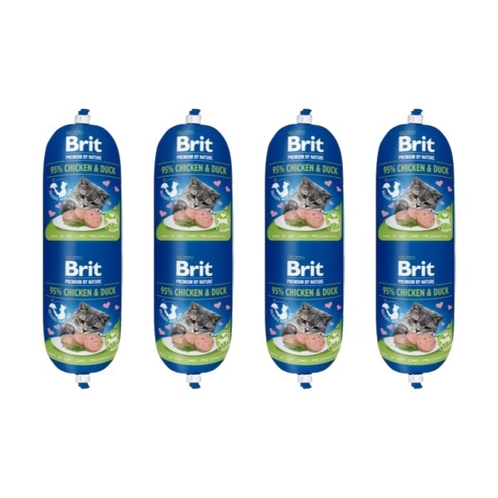 Karmy mokre dla kota - Brit Premium Cat Sausage 180g x 4