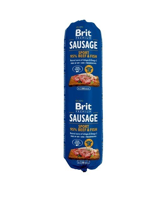 Karmy mokre dla psa - Brit Sausage 800g x 12