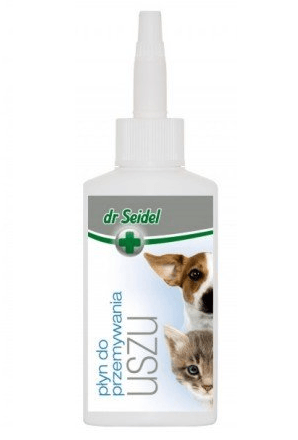 Higiena, pielęgnacja oczu, uszu, zębów - Dr Seidel Płyn do przemywania uszu dla psów i kotów 75ml