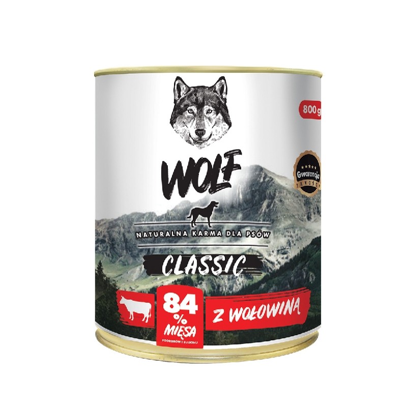 Karmy mokre dla psa - Zew Natury Wolf Classic 800g
