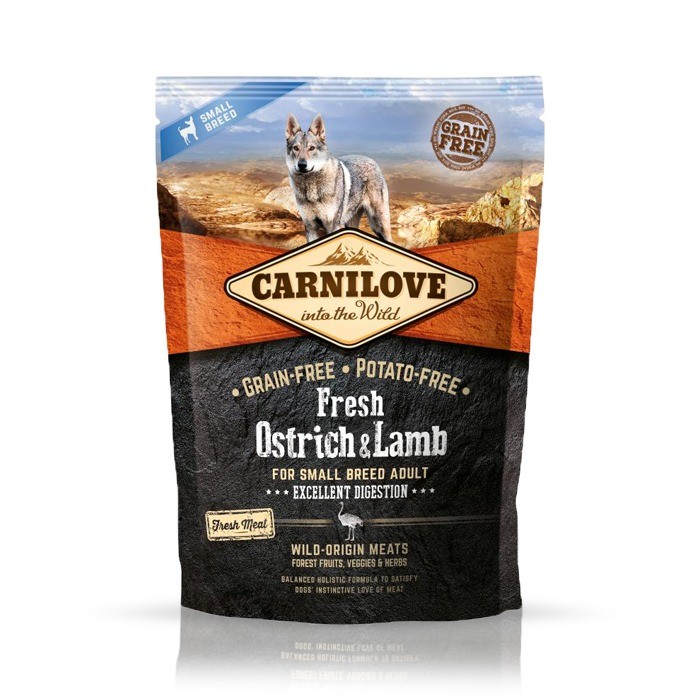 Karmy suche dla psa - Carnilove Adult Fresh Ostrich & Lamb - struś i jagnięcina