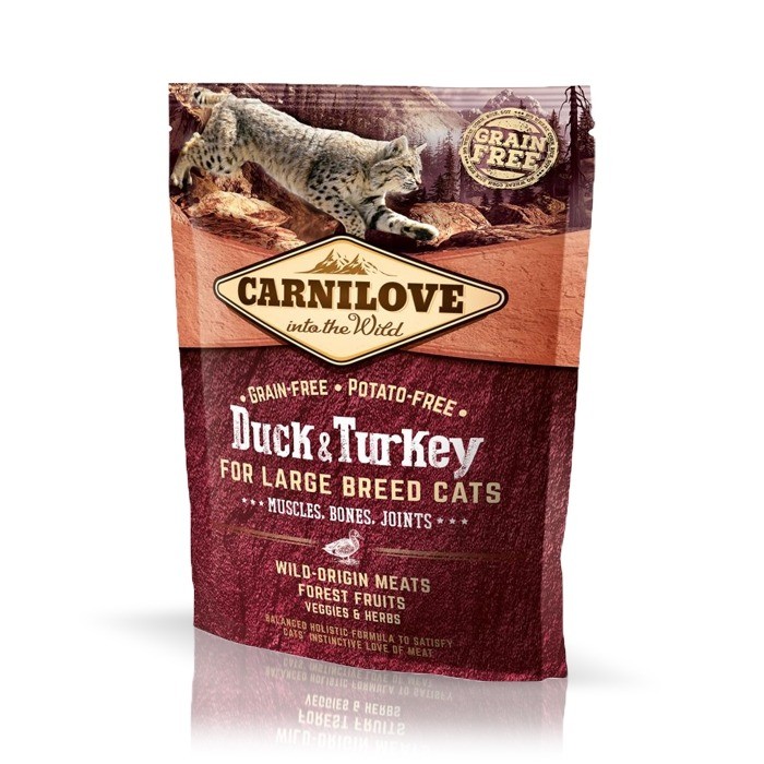 Karmy suche dla kota - Carnilove Cat Duck & Turkey Large Breed 