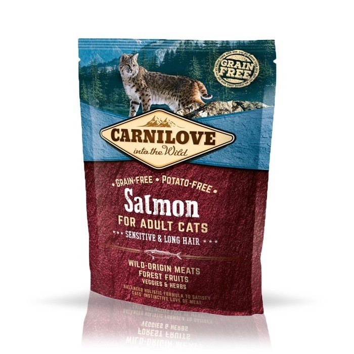 Karmy suche dla kota - Carnilove Cat Salmon Sensitive & Long Hair