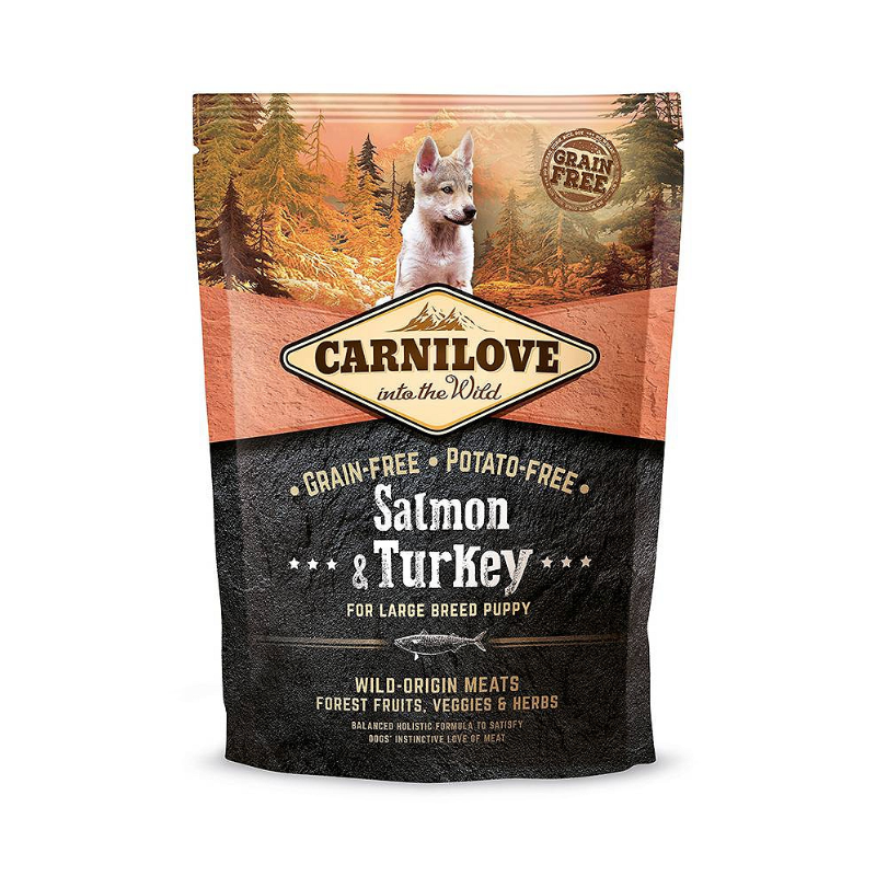 Karmy suche dla psa - Carnilove Salmon & Turkey For Large Breed Puppy