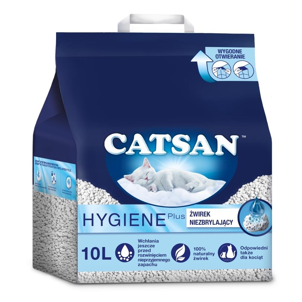 żwirek dla kota - Catsan Hygiene Plus Żwirek naturalny niezbrylający
