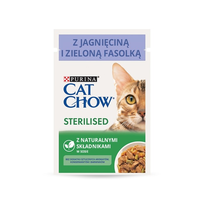 Karmy mokre dla kota - Cat Chow Sterilised 85g x 12
