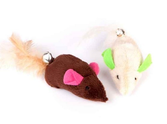 Zabawki - Dingo Myszki pluszowe 2szt