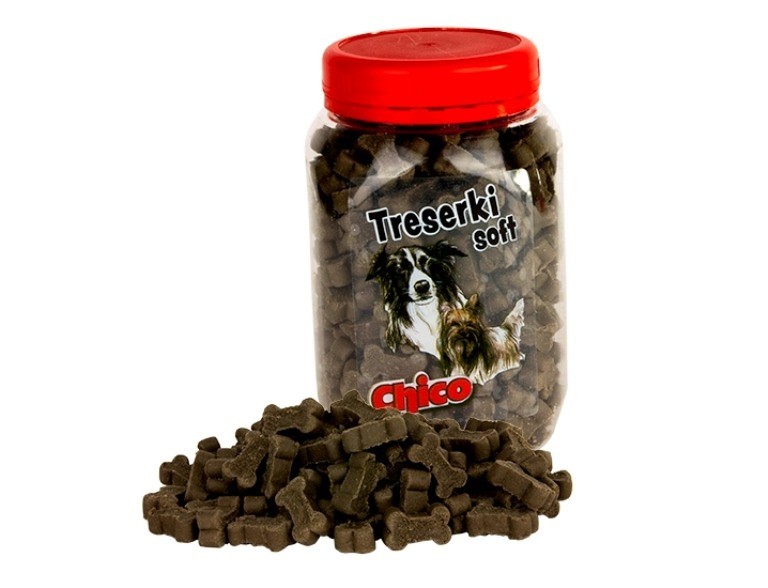 Przysmaki dla psa - Chico Treserki Kostki z wołowiną 300g
