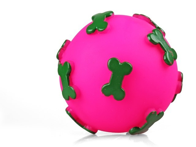 Zabawki - Chico Piłka w kostki z winylu różowa