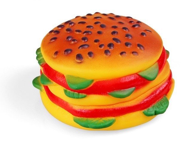 Zabawki - Chico Hamburger z winylu 9x5cm