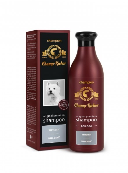 Higiena, pielęgnacja sierści - Champ-Richer Szampon dla psów o białej sierści 250ml
