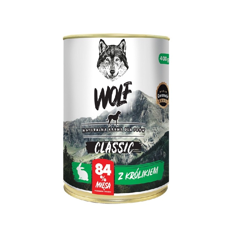 Karmy mokre dla psa - Zew Natury Wolf Classic 400g x 12