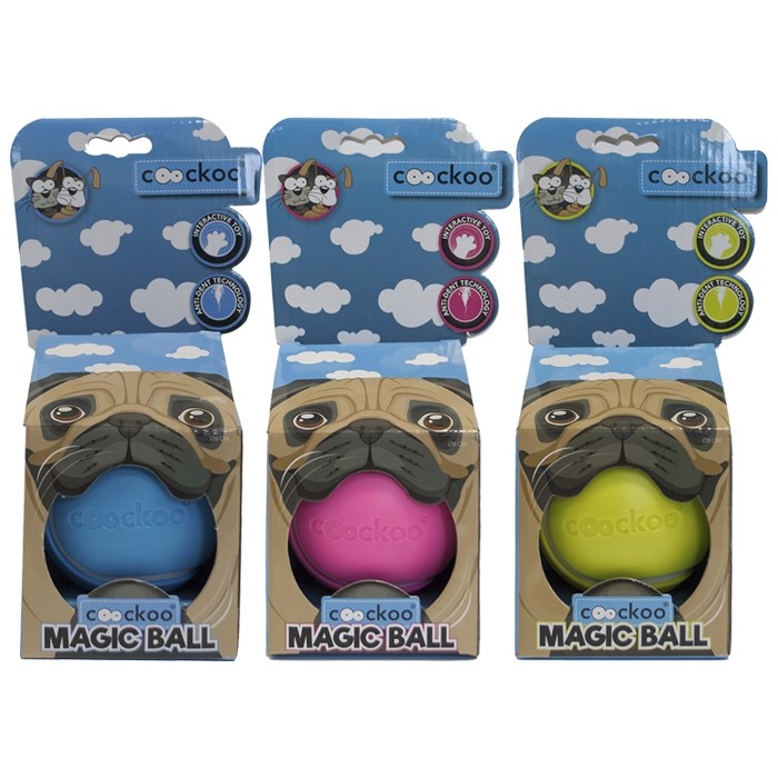 Zabawki - Coockoo Magic Ball 8,6cm piłka dla psa