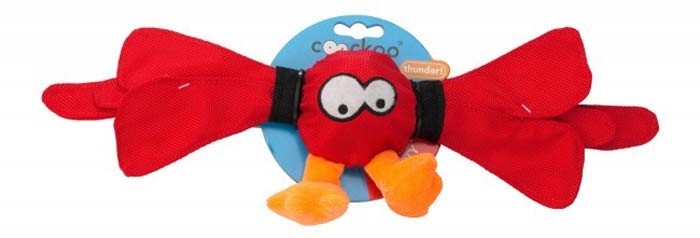 Zabawki - Coockoo Thunder piszcząca piłka czerwona