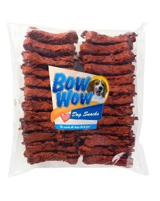 Przysmaki dla psa - Bow Wow Kość skwarkowa czerwona 12cm