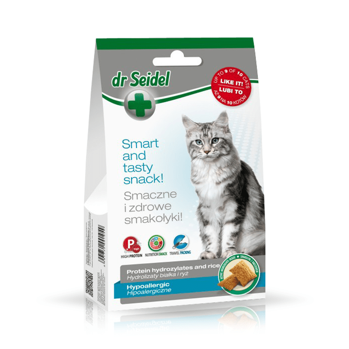 Przysmaki dla kota - Dr Seidel Smakołyki dla kotów hipoalergiczne 50g