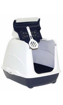 Kuwety, łopatki dla kota - Yarro Moderna Toaleta Flip z filtrem [rozmiar 2] 45x58x42cm