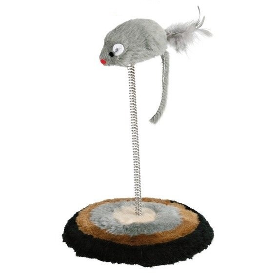 Zabawki - Trixie Myszka na sprężynie