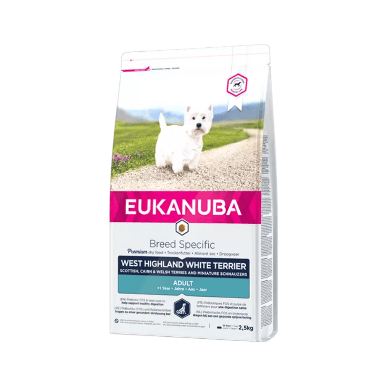 Karmy suche dla psa - Eukanuba Adult Breed Specific West Highland White Terrier