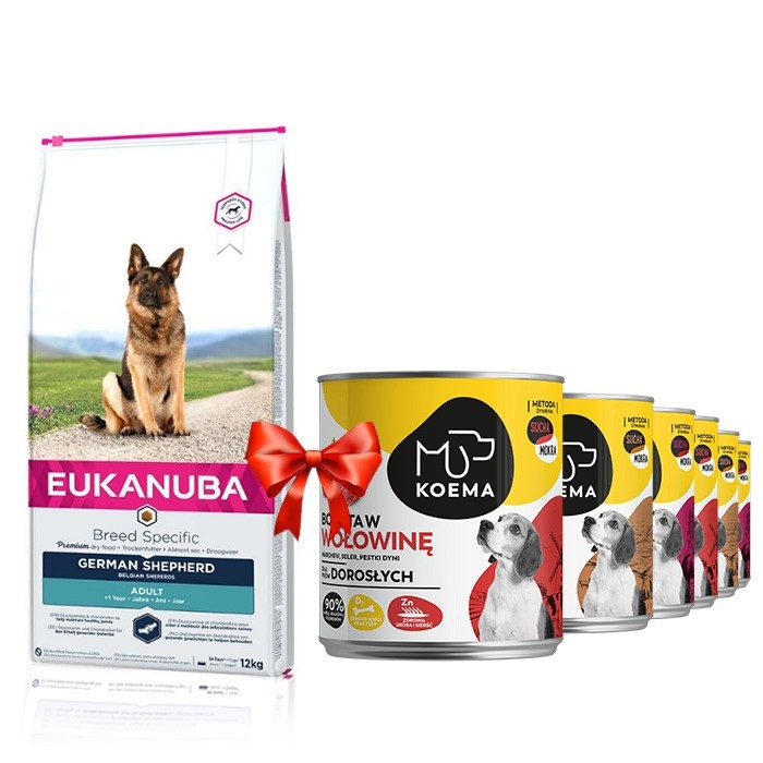 Karmy suche dla psa - Eukanuba Breed Specific German Shepherd Adult