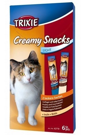Przysmaki dla kota - Trixie Creamy Snacks - kremowe snacki 15g 6 szt.