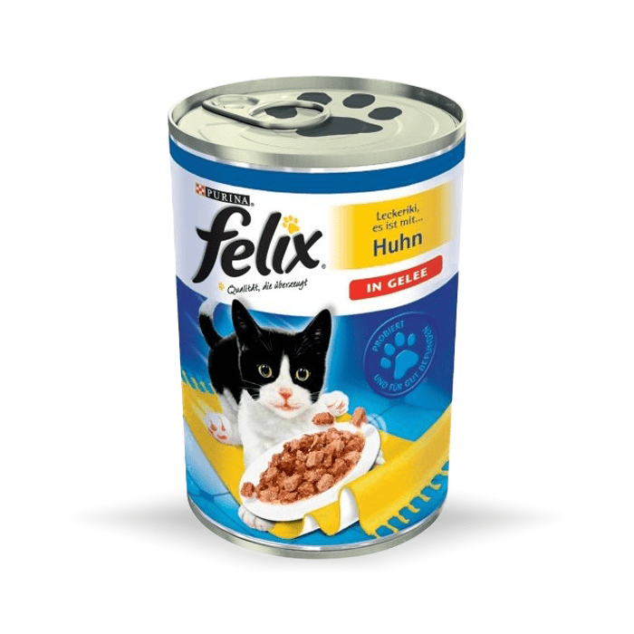 Karmy mokre dla kota - Felix w galaretce puszka 400g x 12