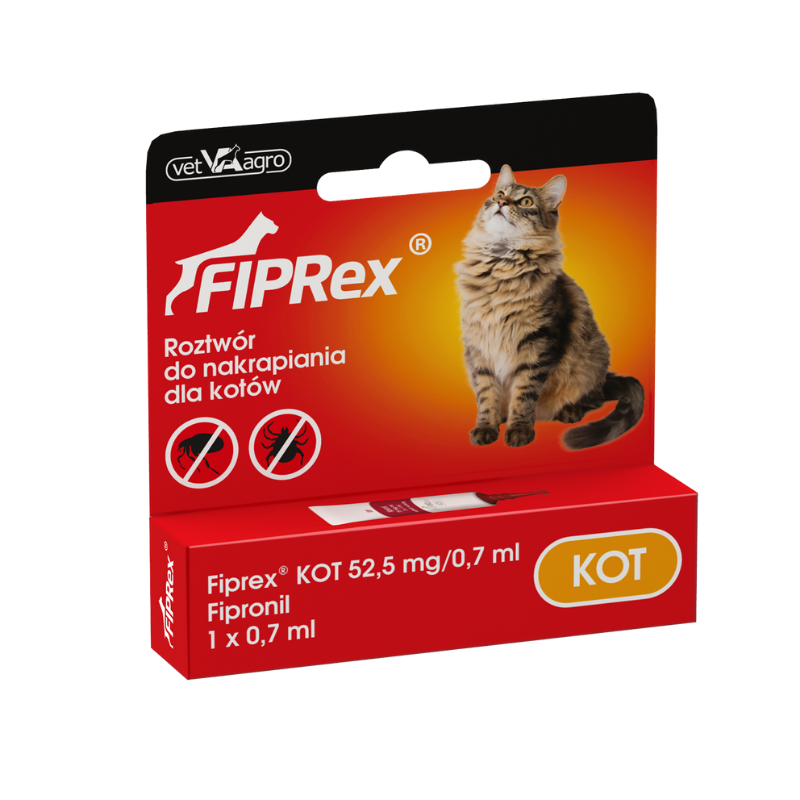 Preparaty lecznicze - Fiprex dla kota 0,7ml