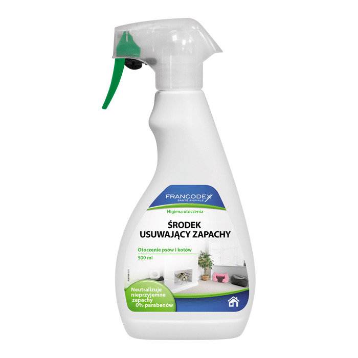 Produkty higieniczne - Francodex Spray maskujący brzydki zapach w otoczeniu psa i kota 500 ml