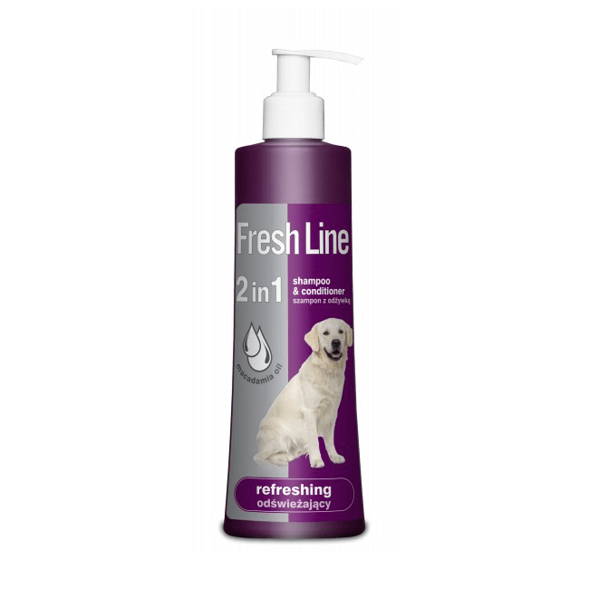Higiena, pielęgnacja sierści - Fresh line Szampon odświeżający dla psów 220ml
