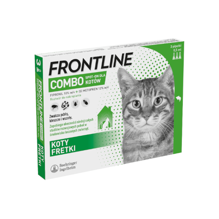 Preparaty lecznicze - Frontline Combo Spot-on dla kotów 3szt.