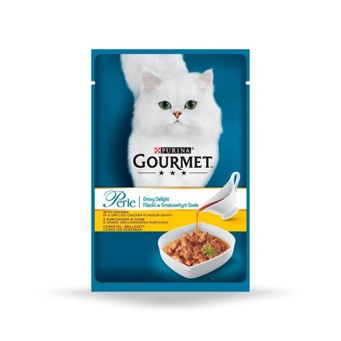 Karmy mokre dla kota - Gourmet Perle Gravy w sosie 85g x 12