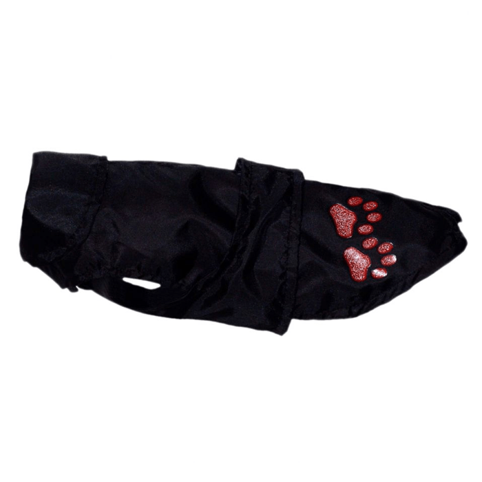 Ubranka dla psa - Grande Finale Peleryna przeciwdeszczowa czarna łapki