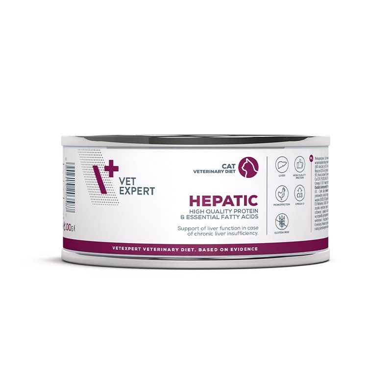 Karmy mokre dla kota - VetExpert Veterinary Diet Hepatic Cat 100g