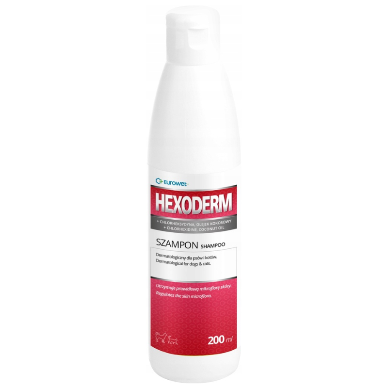 Higiena, pielęgnacja sierści - Hexoderm - szampon dermatologiczny 200ml