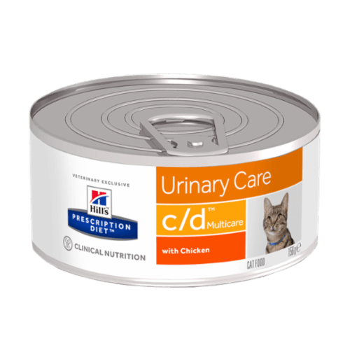 Karmy mokre dla kota - Hill's Prescription Diet Feline c/d Urinary Care Multicare z kurczakiem 156g