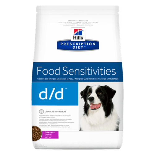 Karmy suche dla psa - Hill's Prescription Diet Canine d/d Food Sensitivities z kaczką i ryżem
