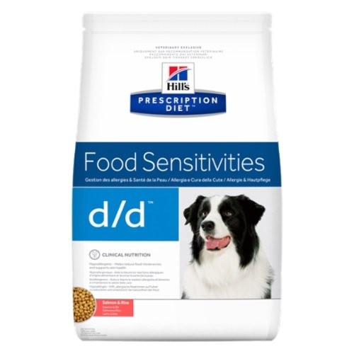 Karmy suche dla psa - Hill's Prescription Diet Canine d/d Food Sensitivities z łososiem i ryżem