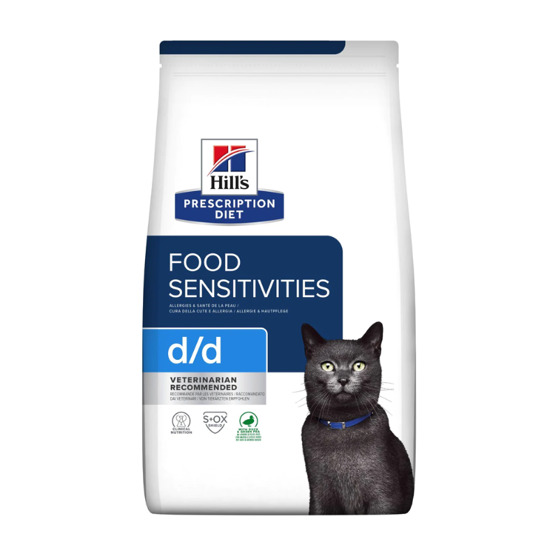 Hill's Prescription Diet Feline d/d Food Sensitivities z kaczką i groszkiem Karmy suche dla kota - Hill's Prescription Diet Feline d/d Food Sensitivities z kaczką i groszkiem