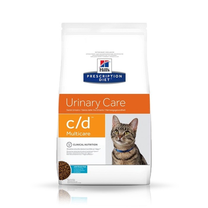 Karmy suche dla kota - Hill's Prescription Diet Feline c/d Urinary Care z Rybami Morskimi