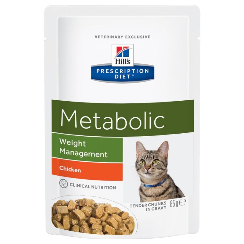 Karmy mokre dla kota - Hill's Prescription Diet Feline Metabolic Weight Management z kurczakiem 85g