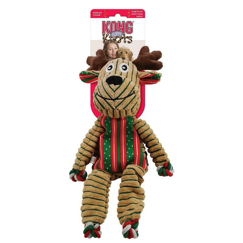 Zabawki - Kong Holiday Pluszak ze sznurem renifer