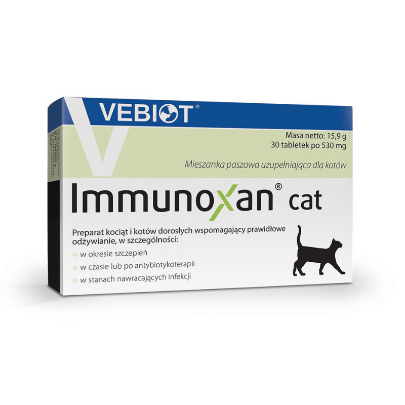 Suplementy - Vebiot Immunoxan Cat na odporność 30 tabletek