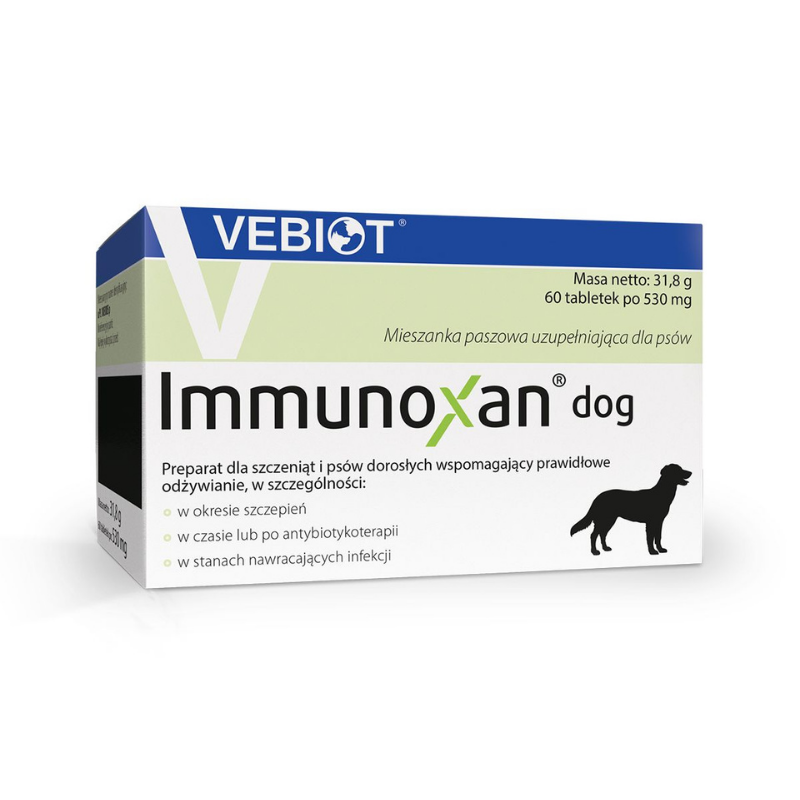 Suplementy - Vebiot Immunoxan Dog na odporność 60 tabletek