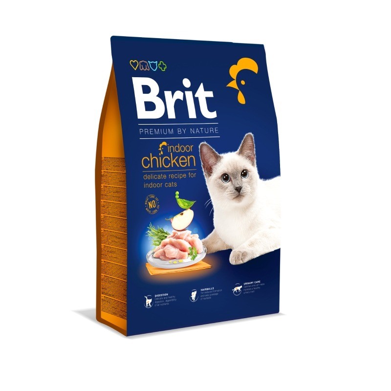 Karmy suche dla kota - Brit Premium Cat Indoor Chicken