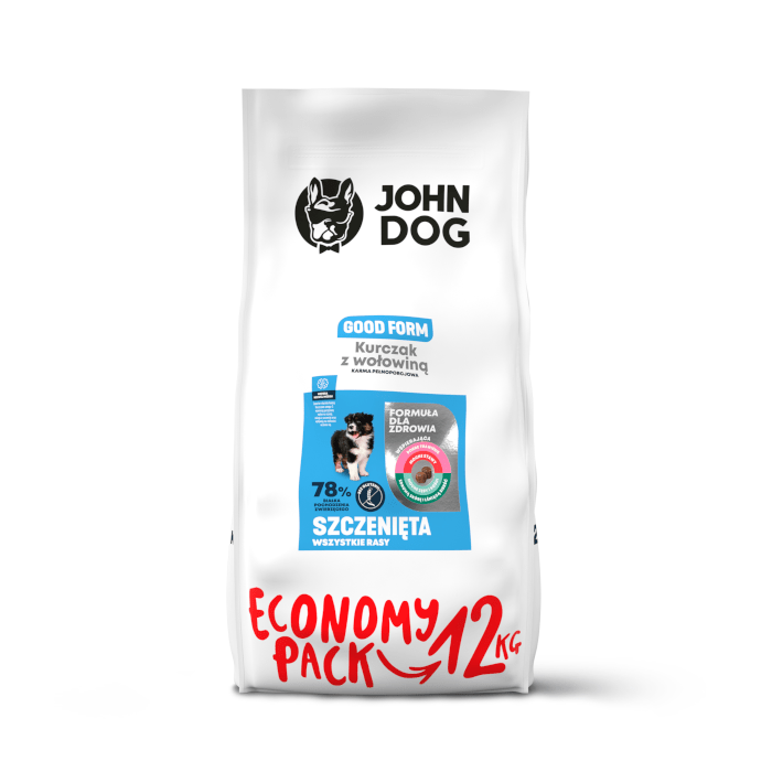 Karmy suche dla psa - John Dog Good Form Kurczak z wołowiną