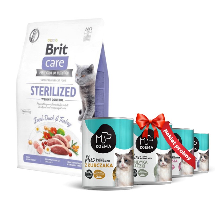 Karmy suche dla kota - Brit Care Cat Grain-free Sterilized Weight Control